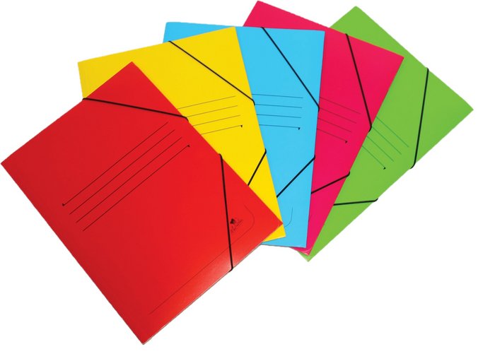 CARPETA FOLIO GOMAS COLORES SOLAPA CARTON 500GR SURTIDAS