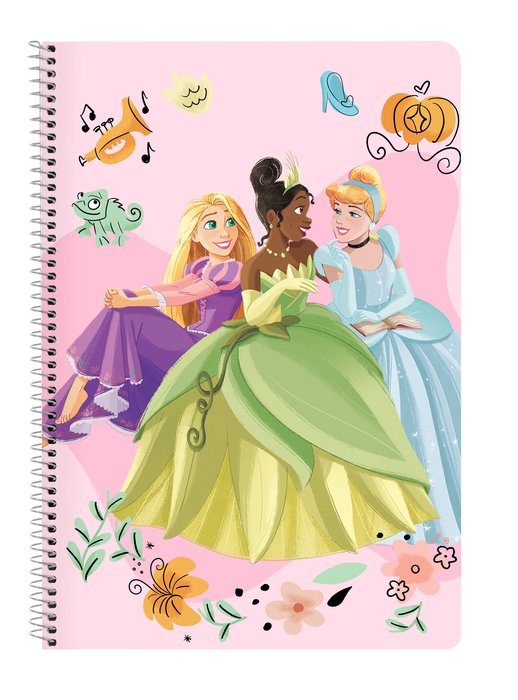 LIBRETA A4 TAPAS DURAS 80H PRINCESAS DISNEY