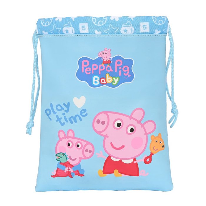 SAQUITO DE CUERDAS PORTAMERIENDAS PEPPA PIG