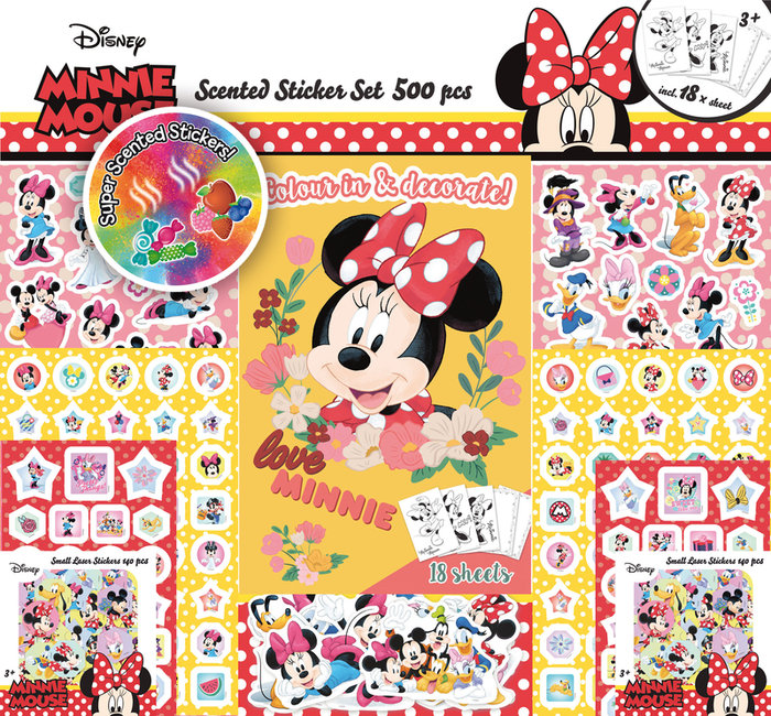 SUPER SET DE 500 PEGATINAS DE MINNIE 3 ED