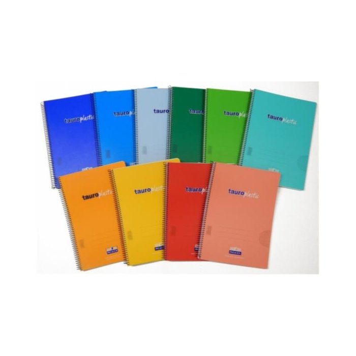 BLOC ESPIRAL 4º 80H PP LISO 90GR TAUROPLASTIC