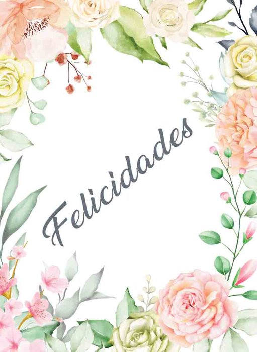 MINI CARD ROSAS FELICIDADES