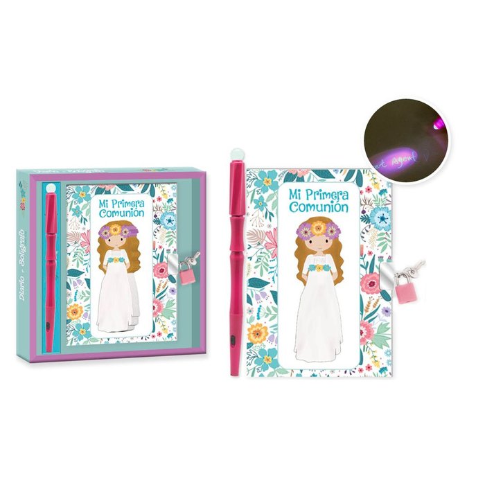 SET DIARIO SECRETO NIÑA MI PRIMERA COMUNION
