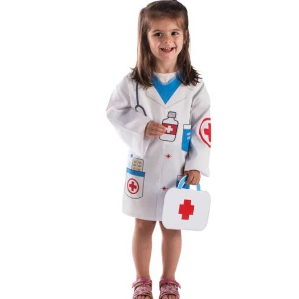 DISFRAZ UNISEX diy CAMISA MEDICO/A 4/6 A—OS