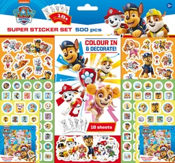 [8595593827391] SUPER SET DE 500 PEGATINAS DE PAW PATROL PA