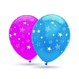 [8421332506664] GLOBO 30CM BOLSA 10 UNIDADES REDONDO DIBUJO