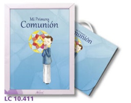 [8435101902823] LIBRO COMUNION MALETIN LC10411 NIÑO NATURAL