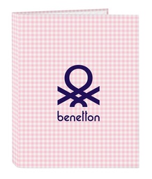 [8412688472352] CARPETA FOLIO 4 ANILLAS BENETTON VICHY