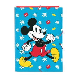 [8412688525393] CARPETA FOLIO GOMAS SOLAPAS MICKEY MOUSE FA