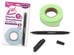 [8430173234612] ETIQUETA TERMOADHESIVA 0,15X10M PARA TEXTIL CON ROTULADOR